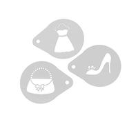 Staedter Fashion Decor Plantillas, Blanco, 3 Piezas