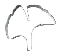 Staedter Ginkgoblatt Cookie Cortador de Acero Inoxidable, Plata, 6,5 cm