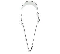 Staedter Hielo Crema Cono Cortador de Galletas, Plata, 6 cm