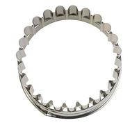 Staedter Linzer Anillo Exterior, Plata, Acero Inoxidable, Plateado, 6,5 cm