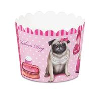 Staedter Moda Perro para Hornear Cupcakes, Color Rosa, Juego de 12