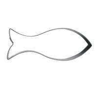Staedter Pescado Forma Cortador de Galletas, Plata, Acero Inoxidable, Plateado, 7 cm