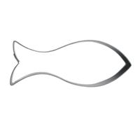 Staedter Pescado Forma Cortador de Galletas, Plata, Acero Inoxidable, Plateado, 9 cm