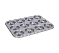 Städter We Love Baking - Molde para Donuts, Metal, Plata, 35 x 27 cm