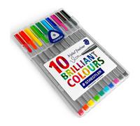 Staedtler - 10 X Rotuladores Fineliners Triplus De Colores Variados - 334 SB10