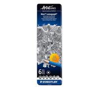 Staedtler Lápices 100 G6 – 6 unidades, negro/azul