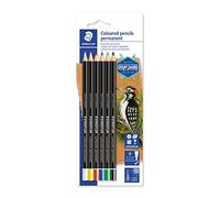 STAEDTLER-10820BK6-CST Marcador Permanente en seco, Multicolor, (10820BK6-C)