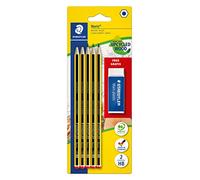 STAEDTLER 120 A SBKDST - Set de 5 Lápices HB con Goma de Borrar