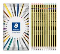 STAEDTLER 121 Noris - Lápices escolares resistentes a la rotura, paquete de 24 lápices en paquete de regalo (gama completa de grados)