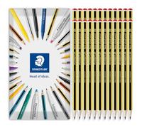 STAEDTLER 121 Noris - Lápices escolares resistentes a la rotura, paquete de 24 lápices en paquete de regalo de sobre (Grado HB)