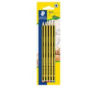 STAEDTLER 121-S BK5D Noris - Lápices de grafito escolar, varios grados, 2B, B, HB, H, 2H (paquete de 5), color negro