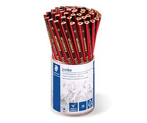 STAEDTLER 1285 KP50 - Bote con 50 lápices Noris Jumbo triangulares. Graduación 2B