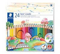 Staedtler 14450NC24 - Lápices de colores (24 unidades), colores surtidos | Punta goma sin PVC, mina resistente - colores vivos para niños - Art.-Nr. 144 50NC24