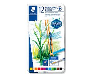 STAEDTLER 14610C M12 Design Journey. Caja metálica con 12 lápices acuarelables de colores surtidos.