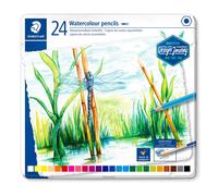 STAEDTLER 14610C M24 Design Journey. Caja metálica con 24 lápices acuarelables d