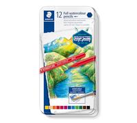STAEDTLER 14610G M12 Design Journey. Caja metálica con 12 lápices acuarelables de colores surtidos.