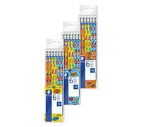 Staedtler 172 COTB6. Lápices hexagonales. 6 lapiceros con dibujo de cómic y mina HB.