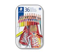 STAEDTLER 175 M36 ST Lápices de colores con forma hexagonal, Caja con 36 colores Variados