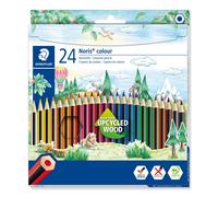STAEDTLER 185 C24 Noris Colour Colouring Pencil - Assorted Colours Assorted 24 C
