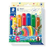 STAEDTLER 2390 C6 - Pack de 6 ceras, Colores básicos surtidos, Única