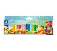STAEDTLER 241 Pasteles al óleo - 25 colores, resistentes al agua | Barras 8 mm irrompibles, muy pigmentadas - para artistas & técnicas - Art.-Nr. 241 NC25