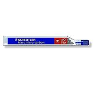 Staedtler Mars Micro Carbon 0,5 mm H lápiz mecánico plomo - (2 paquetes de 12 cables H)