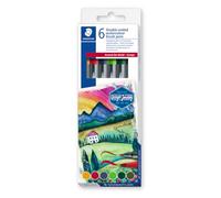 STAEDTLER 3001 C6-1 Design Journey - Rotuladores de acuarela (6 unidades)