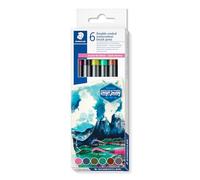 STAEDTLER 3001 C6-4 Design Journey - Rotuladores de acuarela (6 unidades)