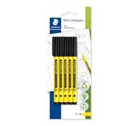 STAEDTLER 307-9 BK5 Noris - Bolígrafo de escritura a mano, color negro (paquete de 5)