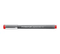 Staedtler 308 03-2. Rotuladores Fineliner Pigment Liner. 10 marcadores permanentes de color rojo y 0,3 mm de ancho.
