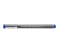 Staedtler 308 03-3. Rotuladores Fineliner Pigment Liner. Estuche con 10 marcadores permanentes de color azul y 0,3 mm.