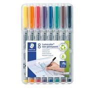 Staedtler 311 WP8 Lumocolor - Bolígrafos universales no permanentes superfinos V