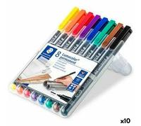 Staedtler-317 wp8 st estuche 8 rotuladores retro permanente con punta