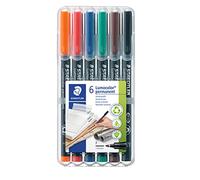 Staedtler 318 WP6. Rotuladores de punta fina Lumocolor. Estuche con 6 colores.