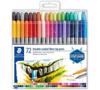 STAEDTLER Design Journey 3200 Tb72. Rotuladores para Lettering de Doble Punta. Caja con 72 Marcadores de Colores Variados