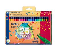 STAEDTLER 323 C25 TA Triplus Colour Limited Edition - Rotuladores de punta de fibra, 1 mm, colores surtidos (paquete de 20 + 5 gratis)