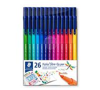 Staedtler 323 TB26. Rotuladores de colores de punta fina Triplus Color. Pack de 26 marcadores de colores variados.