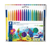 STAEDTLER 326 C20 - Rotulador de fibra (20 unidades), colores surtidos