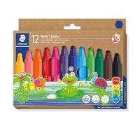 STAEDTLER 329 C12 ST Noris Junior - Bolígrafos de punta de fibra, varios colores