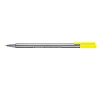 Staedtler 334-101 - Rotulador Fineliner Triplus diseño triangular, punta fina revestida de metal, ancho de línea 0,3 mm aprox. Caja con 10 rotuladores de color amarillo neón
