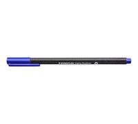 Staedtler 334 3. Rotuladores Triplus Fineliner. Caja con 10 marcadores de color azul.