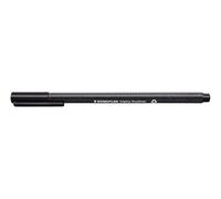 STAEDTLER 334-9 Triplus Fineliner (triangular, superfino, punta con marco de metal, ancho de línea aprox. 0,3 mm, 10 piezas) negro