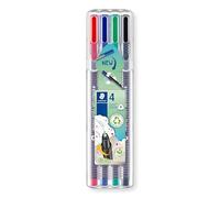 STAEDTLER 334 SB4 - Bolígrafo Punta Fina, 4 Unidades, Multicolor