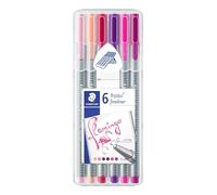 Staedtler 334 SB6CS6. Rotuladores Triplus Fineliner. Caja con 6 marcadores de colores brillantes.