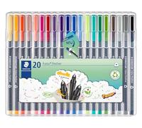Staedtler Rotulador triplus fineliner 334 – Punta fina, Multicolor – 20 piezas