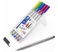 STAEDTLER 334 Triplus Fineliner - Bol grafos de punta superfina (0,3 mm, 6 unidades)