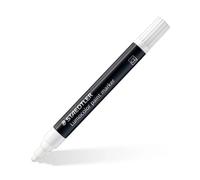 STAEDTLER 349-0 Lumocolor marcador acrílico, blanco, opaco, tinta acrílica permanente, resistente al agua y a las manchas, ancho de trazo 2,4 mm, inodoro, 10 marcadores
