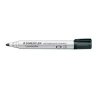 Staedtler 351-9 - Rotuladores para pizarra blanca Lumocolor, inodoro, secado rápido y recargable, paquete de 10 unidades, color negro