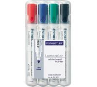 Staedtler 351 WP4 - Rotuladores para pizarra blanca Lumocolor, inodoro, secado r