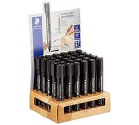 Staedtler 352-9. Rotuladores permanentes de color negro. Contenedor con 30 unidades.